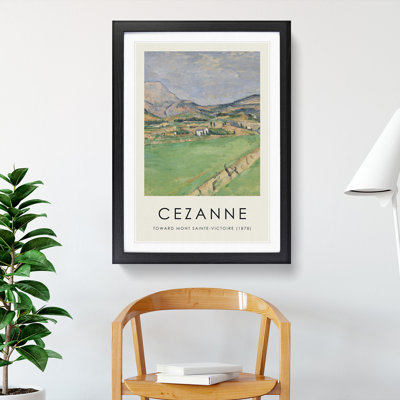 Toward Mont Sainte Victoire by Paul Cezanne - Picture Frame Painting