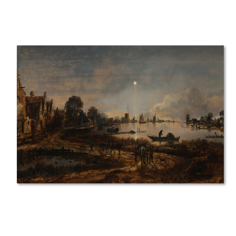 «river view print sur toile tendue, H 12 po x l 19 po
