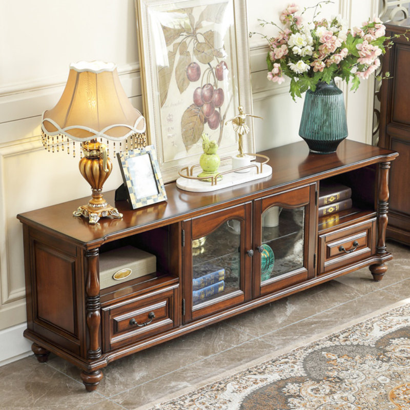Creative Retro Solid Wood TV Stand