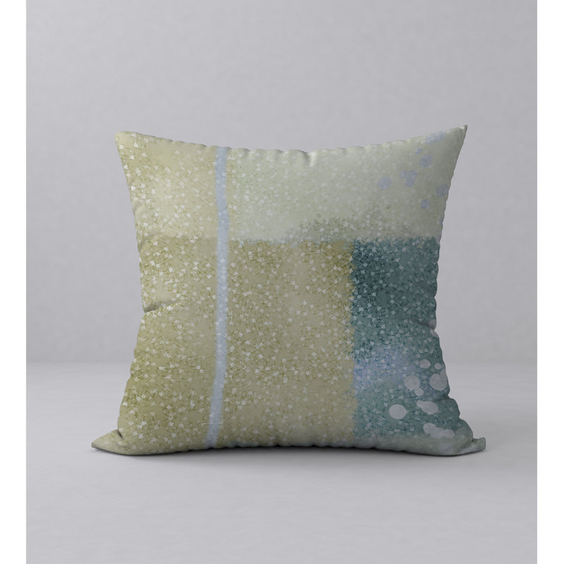 Abstract Reversible Throw Pillow, 24" x 24"
