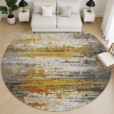 Tapis abstrait lavable à la machine de qualité supérieure Mayfield AMF2034