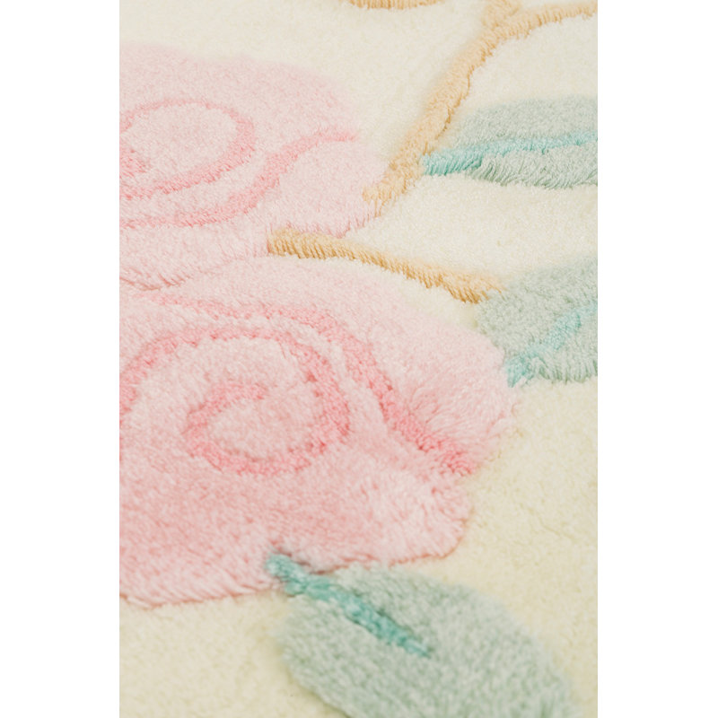 Tapis de bain en acrylique de haute qualité de 35,4 po de diamètre | 100% acrylique antibactérien, hauteur de poils de 1 po | Dessous antidérapant, lavable à la machine à 86 ° F | Doux, durable, parfait pour le confort et la sécurité de la salle de bain