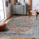 Tapis oriental bleu / brun Eriyana