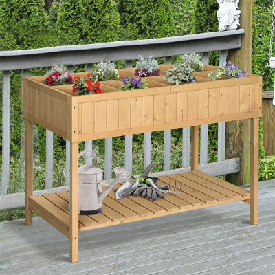 Wood Raised Garden Bed