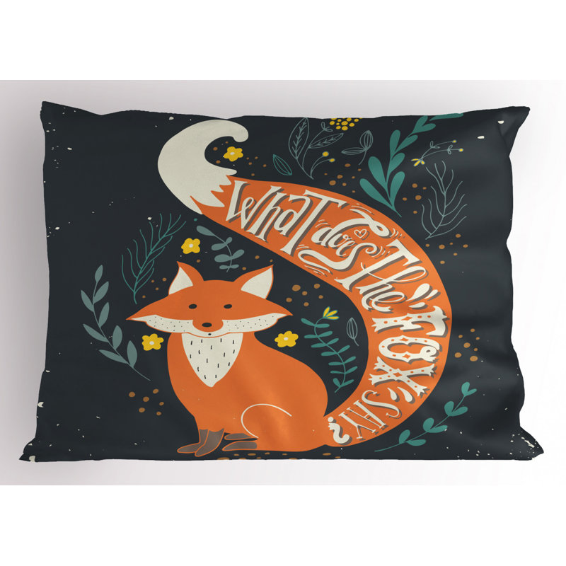 Fox Polyester Sham Set, Twin