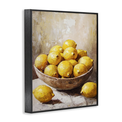 Bol de citrons, art giclée de nature morte, design par Franklyn Gregory
