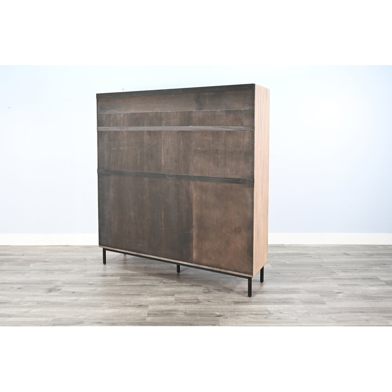 Jenny Light Brown Wood Hall Tree with Storage Bench