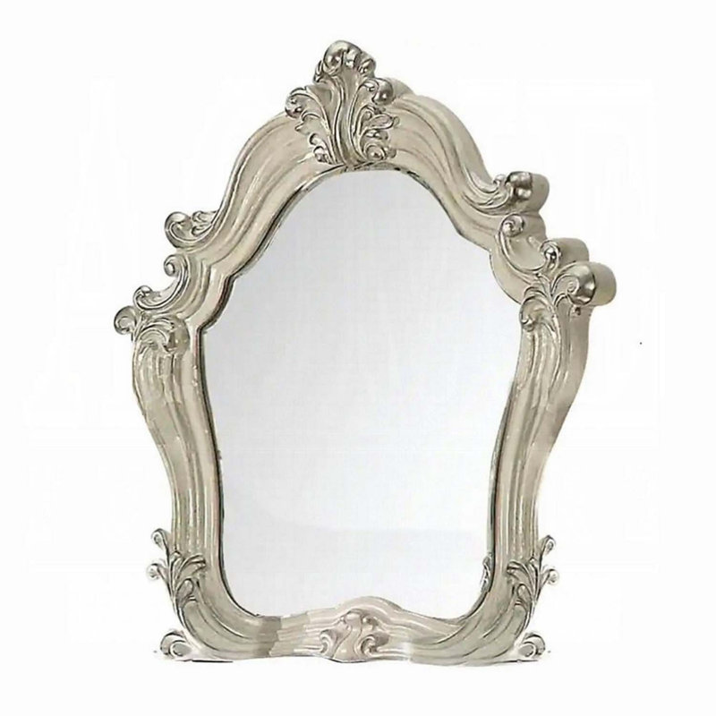 Miroir Versailles 48 po x 47 po, finition blanc os, Blanc os