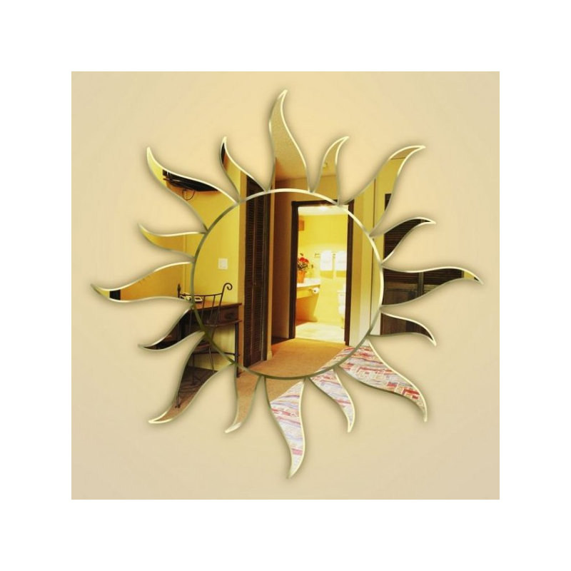 Flat Wall Mirror, 60 cm H x 60 cm W x 0.3 cm D