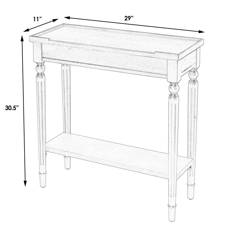 Aubrey Console Table, Olive Ash