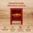 Electric Fireplace Stove Heater with Panoramic 3D Flame Effect and Dual Heat Settings-1553790261