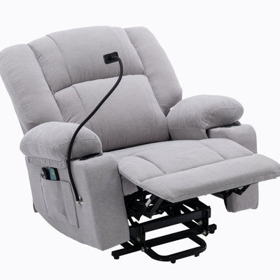 Power Lift Recliner Chair Electric Recliner Recliner Chair with Massage And Heating Functions -  Hokku Designs, 139FE0A23946497B89A0BEA076C9DA8E