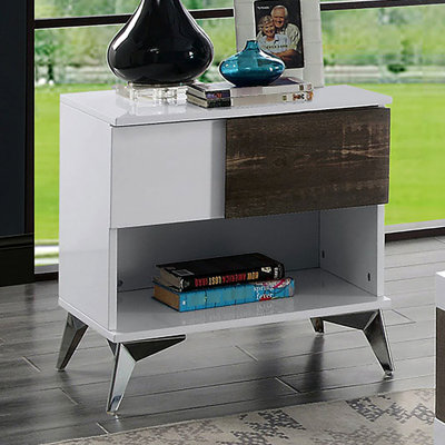 Table de bout avec pieds en acier