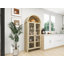 Garde-manger arqué de 70,28 po de hauteur, armoires de cuisine en bois de style campagne moderne, armoire de rangement arquée avec tablettes réglables, armoire polyvalente pour la cuisine, la salle à manger et le salon