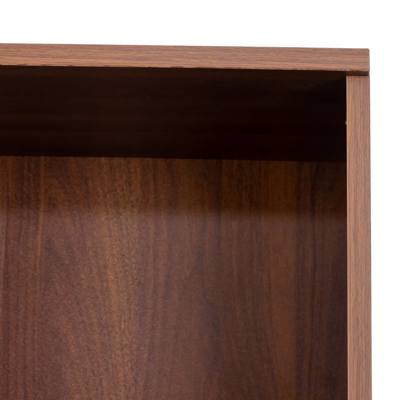 Bibliothèque avec tiroirs, hauteur 70,87 po, 4 tablettes, moderne, bureau à domicile, salon, bureau