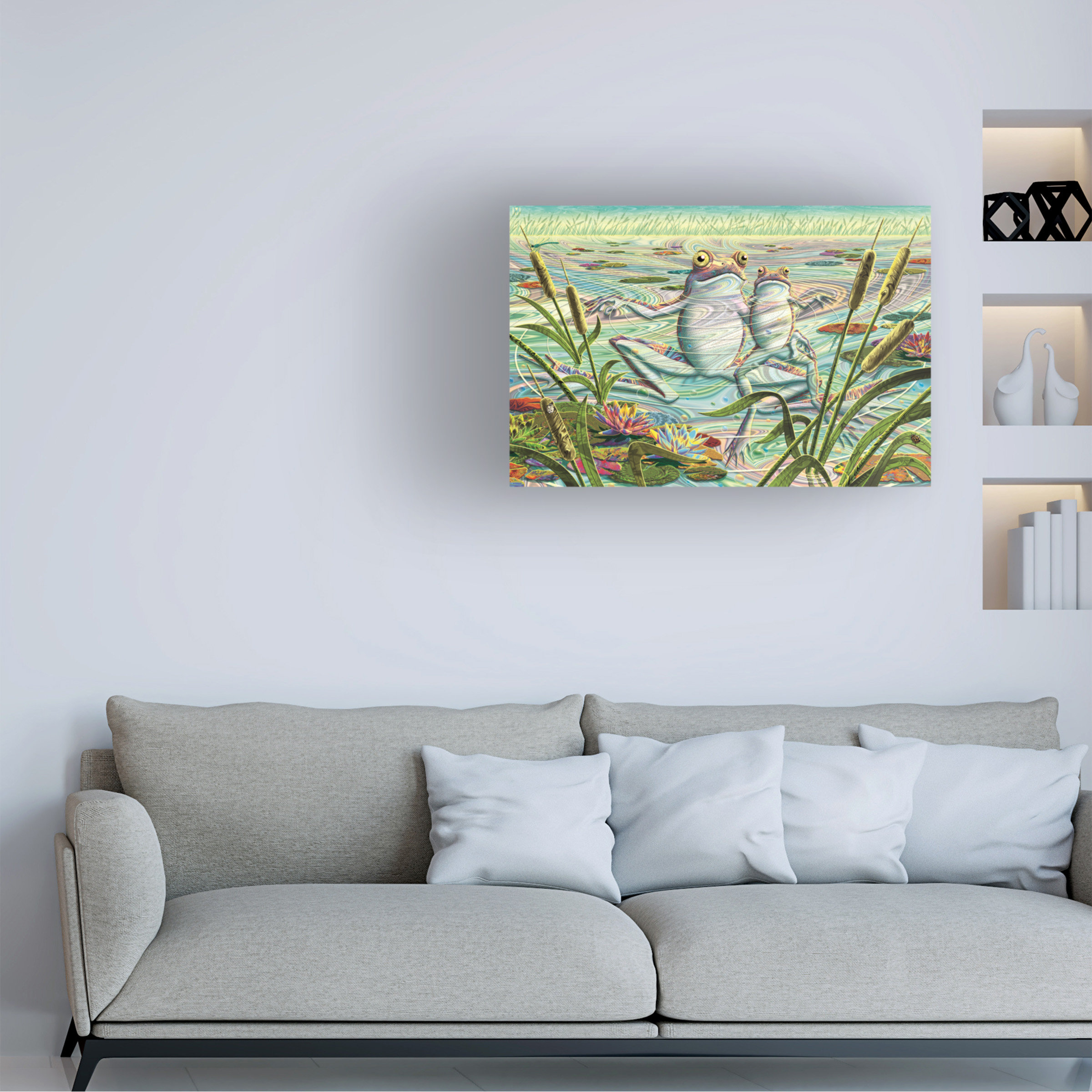 Winston Porter Michael David Ward Frog Pond Canvas Art - Wayfair Canada
