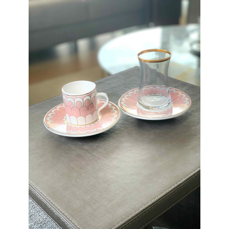 Ensemble de 12 tasses et soucoupes Aydin