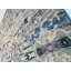 Sari Abstract Area Rug in Blue/Black/Ivory/Gray