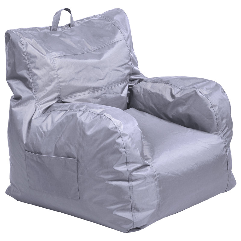 Cali Little Bear Bean Bag, Gray Nylon, Big