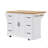 Rustic Rolling Kitchen Island with Drop Leaf, Power Outlet, and Ample Storage on 4 Wheels for Modern Kitchens-700758985