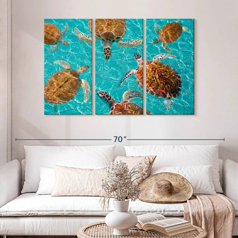 Brampt Turtles, 32" H x 50" W
