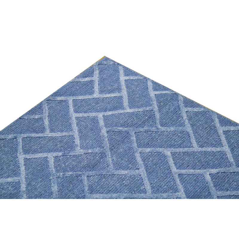 Cotton Area Rug in Blue