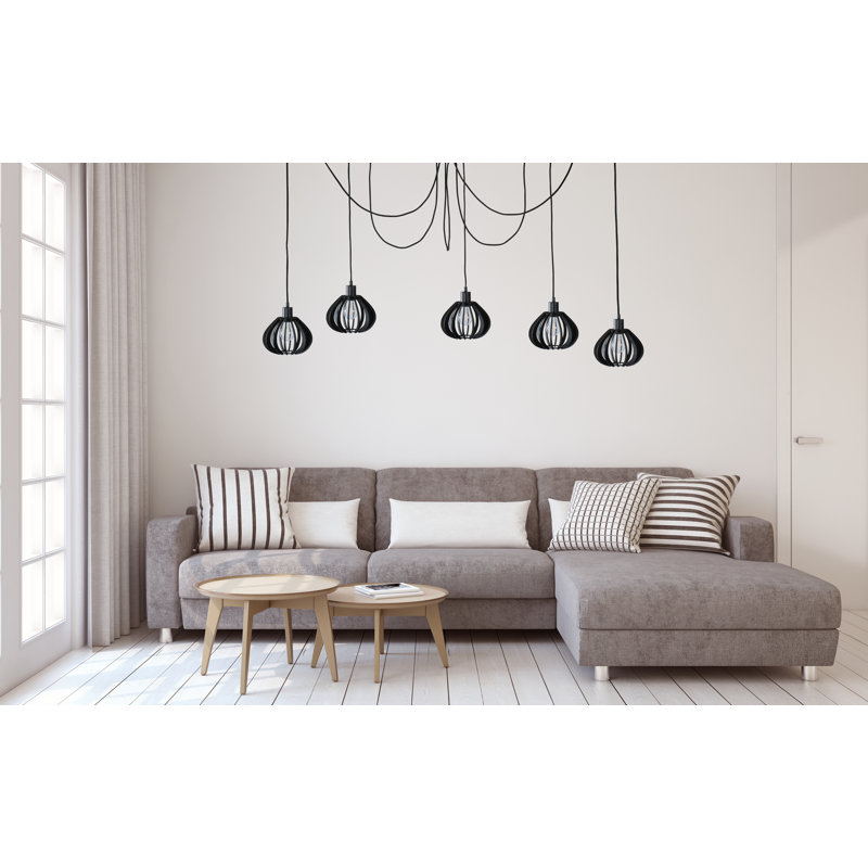 Parma 5 - Light Cluster Pendant, Black