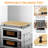 Bamboo Cutting Board Stovetop Cover, 30"x20" Extra Large Noodle Board with 4 Removable Feet