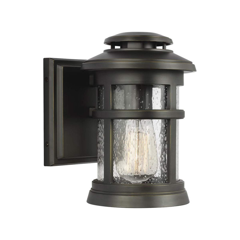 Camberlie Outdoor Wall Lantern, 22.9cm H x 15.9cm W x 19.3cm D, Black