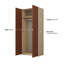 2 Door Laminate Wardrobe-1396820871