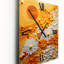Couleur safran abstrait I - horloges murales Abstract Botanicals-99631391