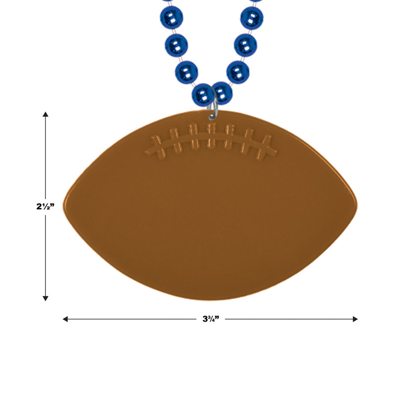 Perles avec médaillon de football