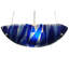 Luminaire suspendu bol simple 3 lumières Kayme Azul