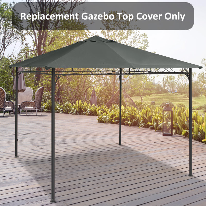 Auvent de remplacement pour abri de jardin, Gris