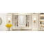 Armoire de rangement pour salle de bain 35 po x 28 po - Style luxueux beige crème avec rangement spacieux et polyvalent