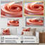 Abstrait tourbillon apaisant orange - art mural géométrique-537624716-537624706