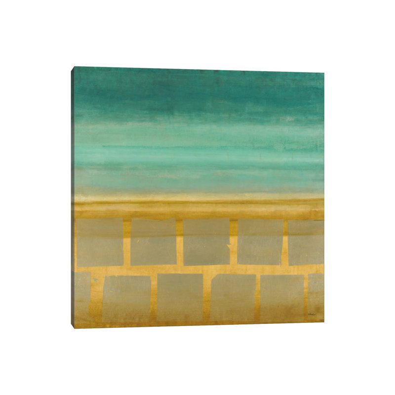 Silver-Leafed 1 Piece Wrapped Canvas Painting, 93.98 cm H x 93.98 cm W x 3.175 cm D