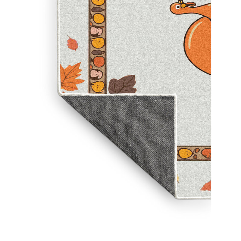 Tapis de Noël des fêtes One One Allium Way® Thanksgiving, Rectangle 7 pi x 9 pi