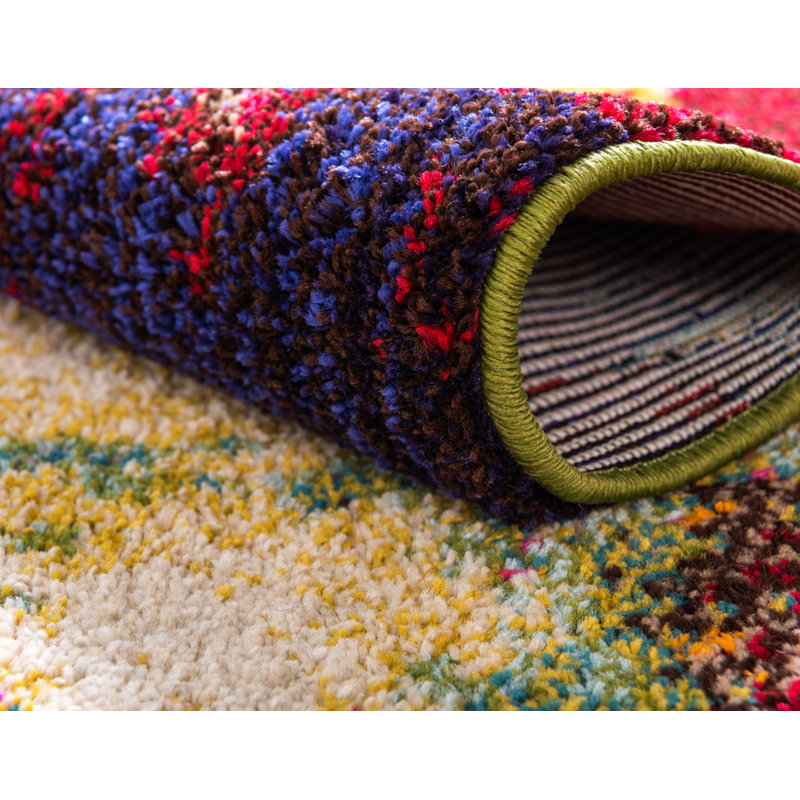 Rizer Washable Abstract Indoor Rug, Runner 2'2" x 6'9"