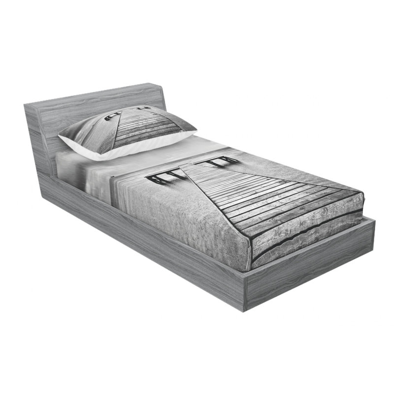 Microfiber Sheet Set, Twin Sheet Set with Fitted Sheet