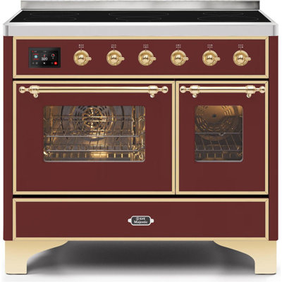 Cuisinière à induction 40 pouces avec 6 éléments à induction ILVE Majestic II Series (porte en verre)