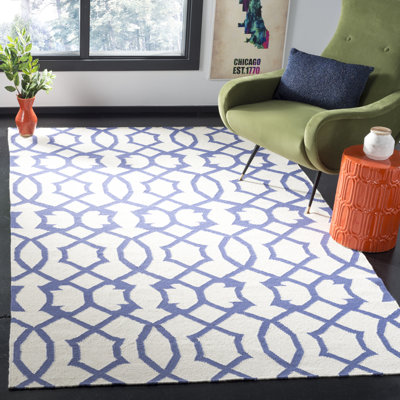 Vaughan Geometric Wool Hand Woven Area Rug