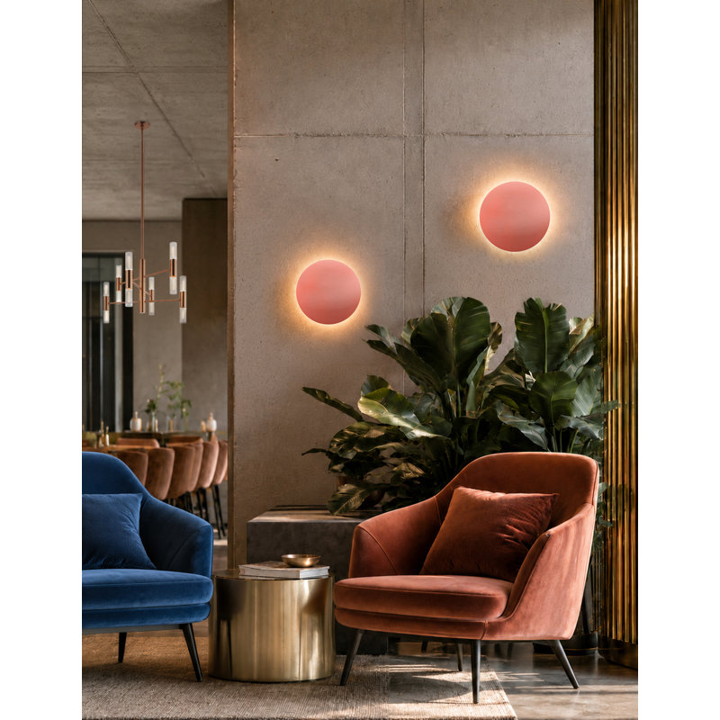 Ambiance - Applique murale ronde à rétroéclairage à température de couleur réglable ADA, H 13 po x l 13 po x P 1,75 po