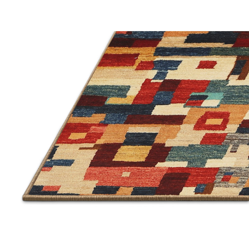 Abstract Indoor Rug, Rectangle 5' x 7'