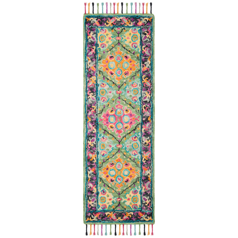 Vahakn Hand Tufted Wool Oriental Rug, Runner 2'3" x 11'