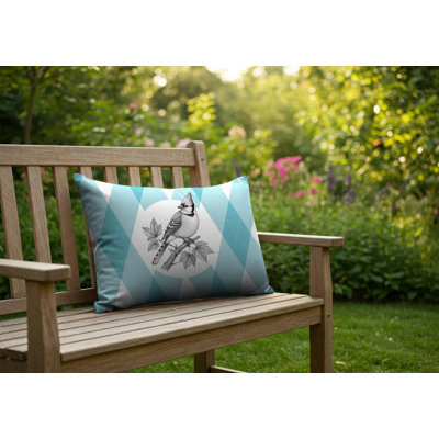 Oreiller réversible intérieur / extérieur Blue Jay