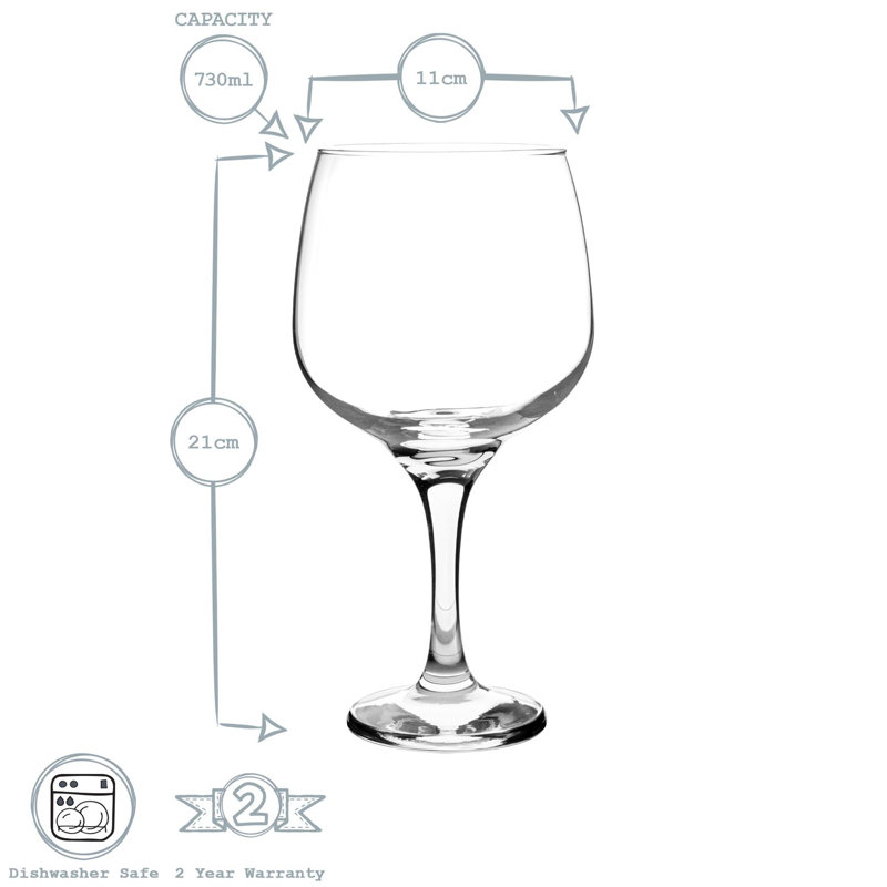 730ml Gin Balloon Glass, 6, 730 ml