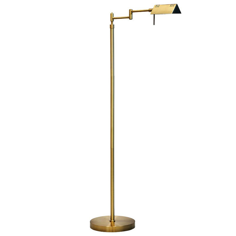 Dimmable LED Pharmacy Floor Lamp, Gold