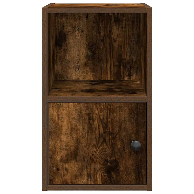 Conary 31cm W Bookcase, Smoked Oak, (2 Shelves) 52cmH x 31cmW x 24cmD