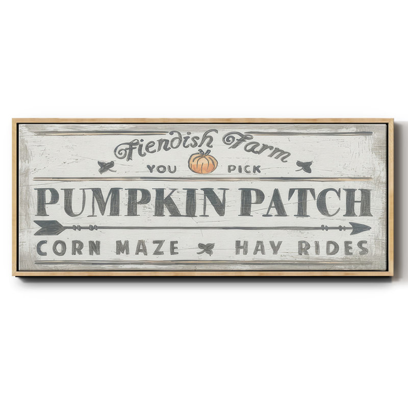 «Pumpkin Patch II», toile encadrée, H 12 po x l 30 po